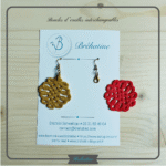 Boucles d'oreilles brodées interchangeables – Image 2