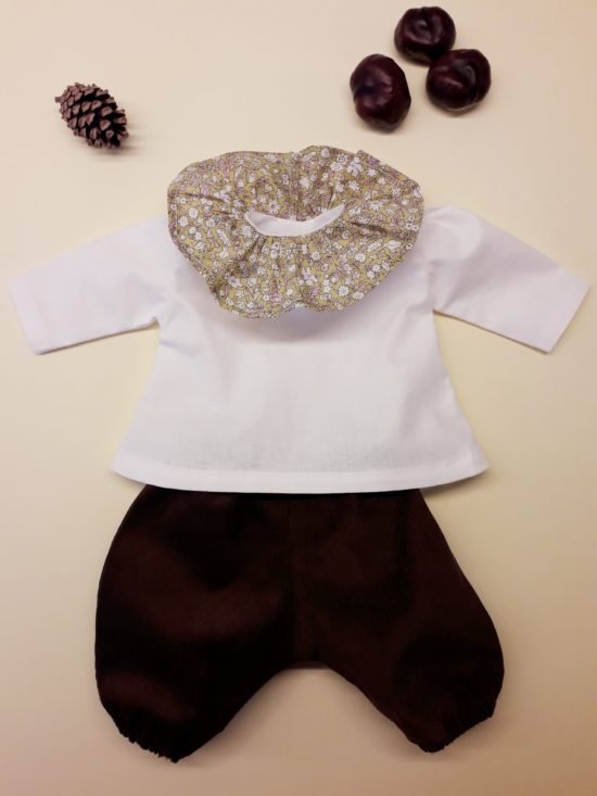 Chemisier poupée col volanté Liberty