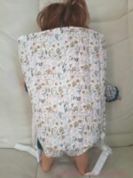 porte-poupon fleurs roses