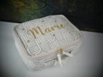 Trousse paillettes dorée Marie