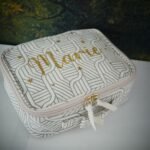 Trousse paillettes dorée Marie