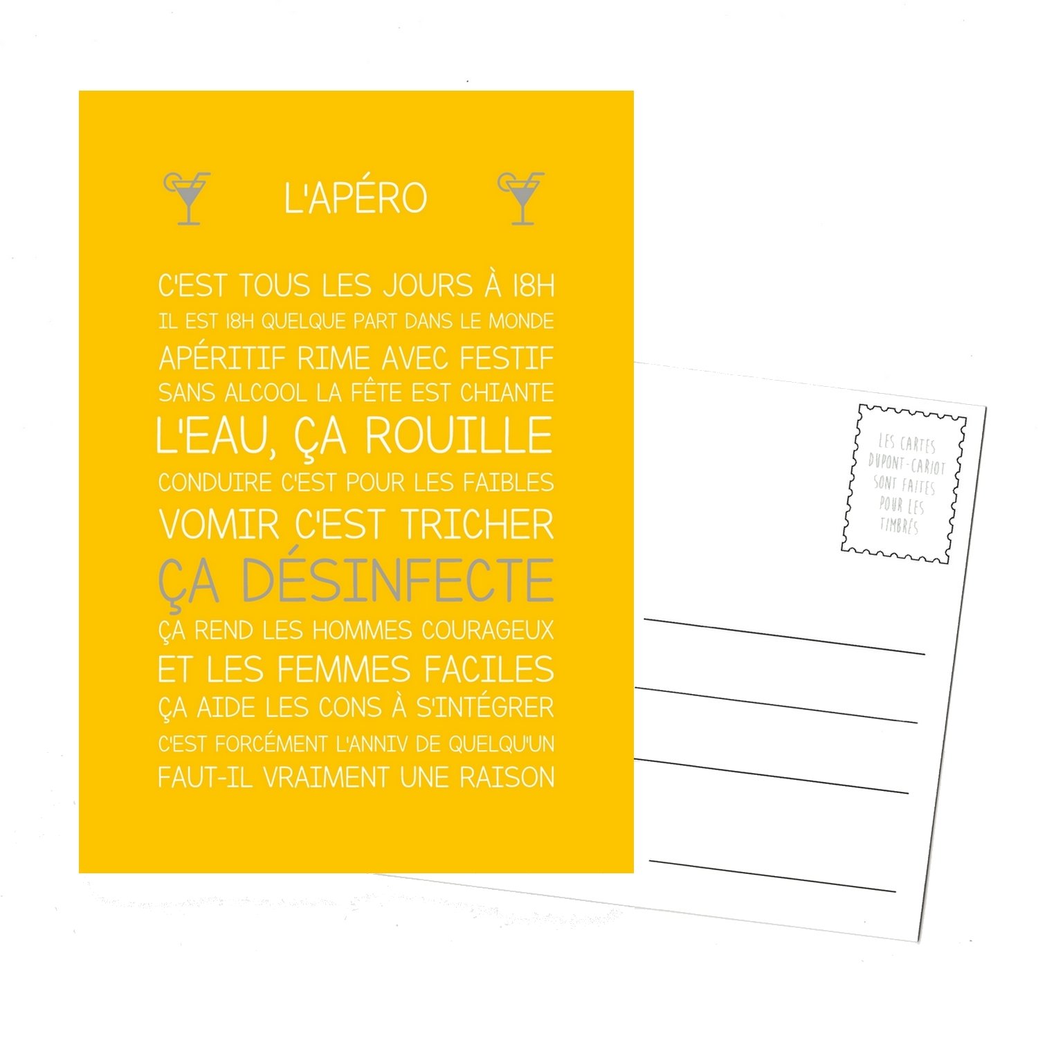 carrée apero Carte Postale Apéro – Image 1