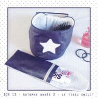 BOX 12 - Année 2 - Le tissu enduit - Projet : mon vanity rond en tissu enduit - Max box d'automne