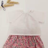 Blouse plumetis blanc