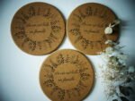 Lot de 3 dessous de table en liège "La vie est belle" – Image 2