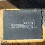 Ardoise personnalisée maison d’après photo